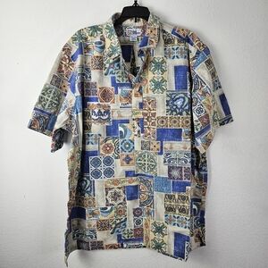 Reyn Spooner Hawaiian Aloha Shirt Size XXL Short Sleeve